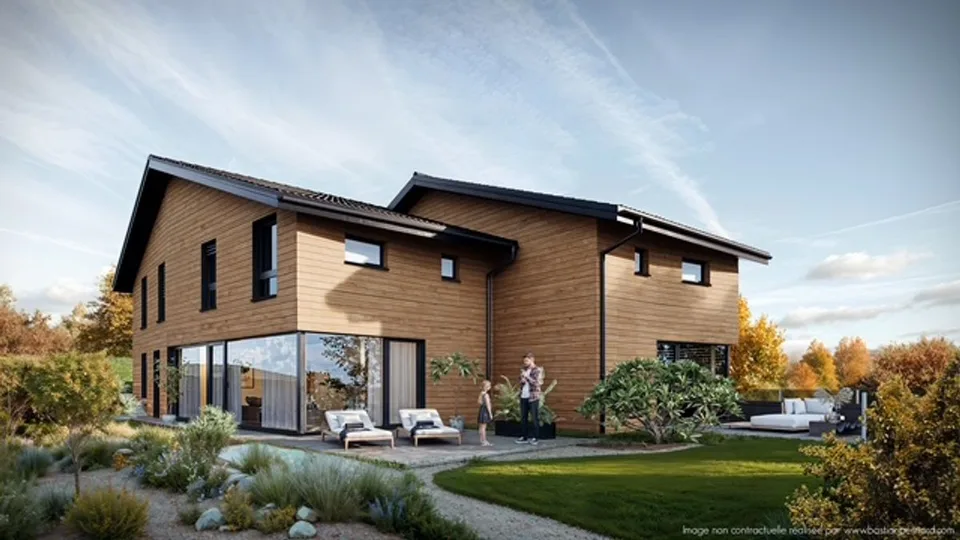 En exclusivité: A vendre sur plan : Deux  superbes villas mitoyennes à Noiraigue, l'unité Frs 795'000.-