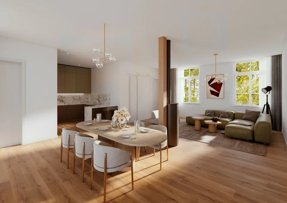 Helle 3.5-Zimmer-Erdgeschosswohnung mit Balkon (EG Saal)