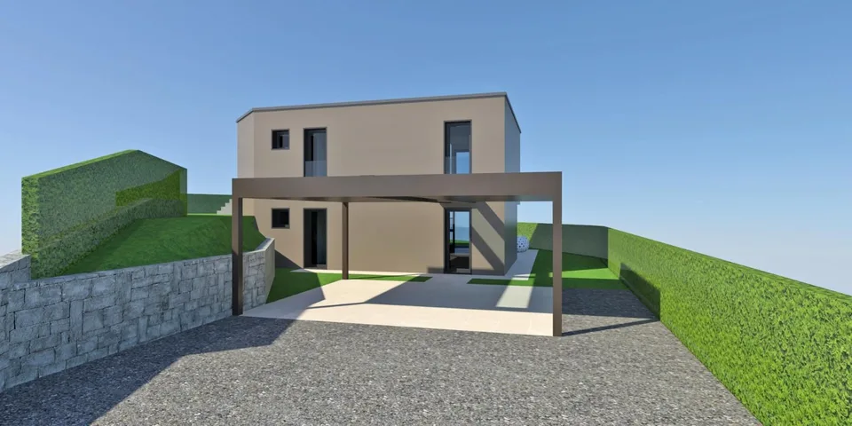 Villa 4.5 locali nuova costruzione, vista lago con piscina, Dino-Sonvico