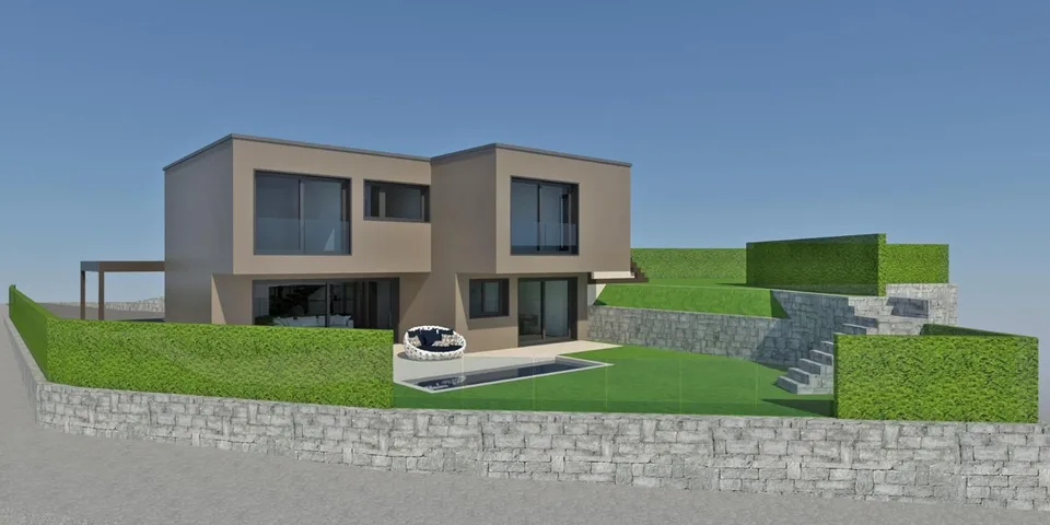 Villa 4.5 locali nuova costruzione, vista lago con piscina, Dino-Sonvico