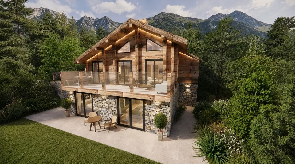 Projet de rénovation d'exception : Chalet indépendant proche du centre de Crans avec un fort potentiel
