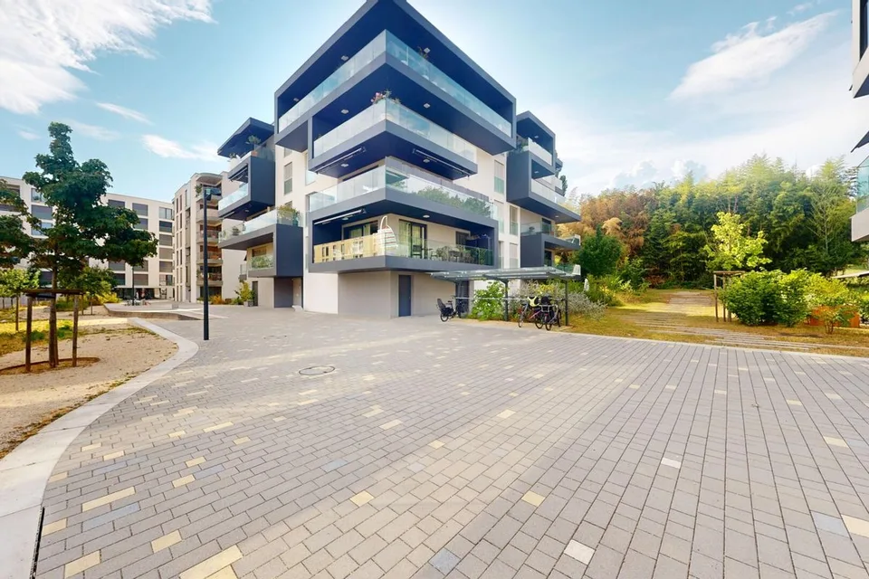 Morges hochwertige Wohnung in der Nähe des Bahnhofs, in einem Öko-Viertel
