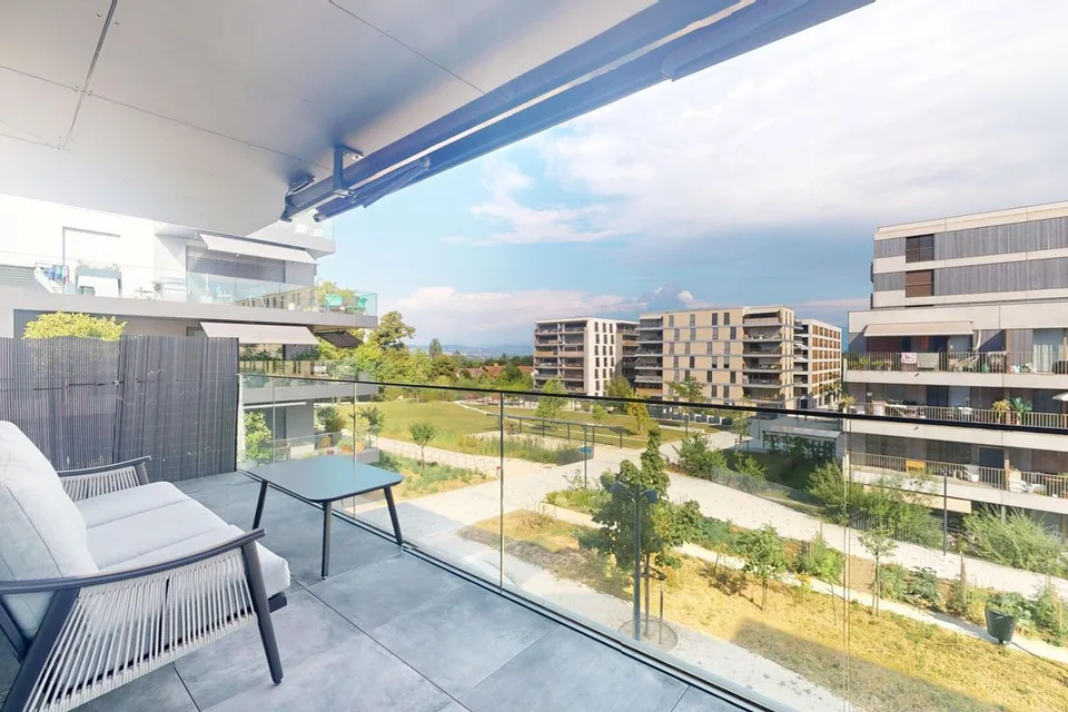 Morges hochwertige Wohnung in der Nähe des Bahnhofs, in einem Öko-Viertel
