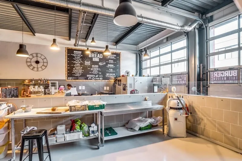 Commercial Boxes Directly on the Rhine