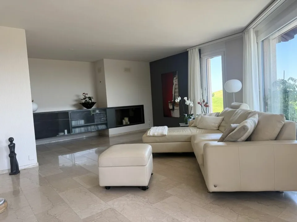 3,5 Zimmer Terrassenhaus in ruhiger, sonniger Lage mit unverbaubarer Weitsicht auf den Zürichsee und in die Alpen