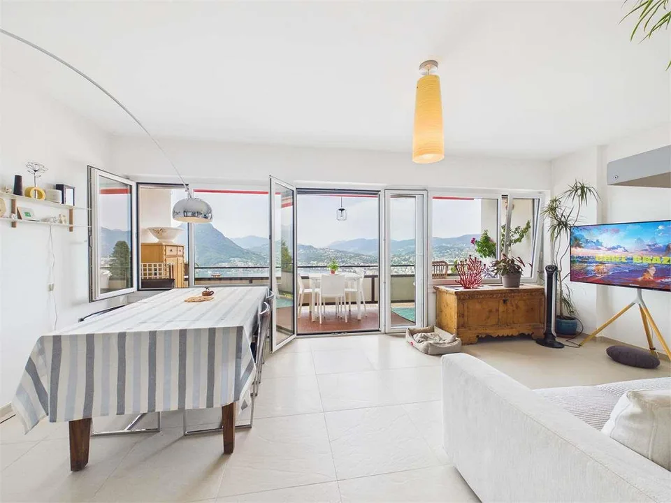 Ruvigliana - 2.5 furnished rooms with Pool and Lake View