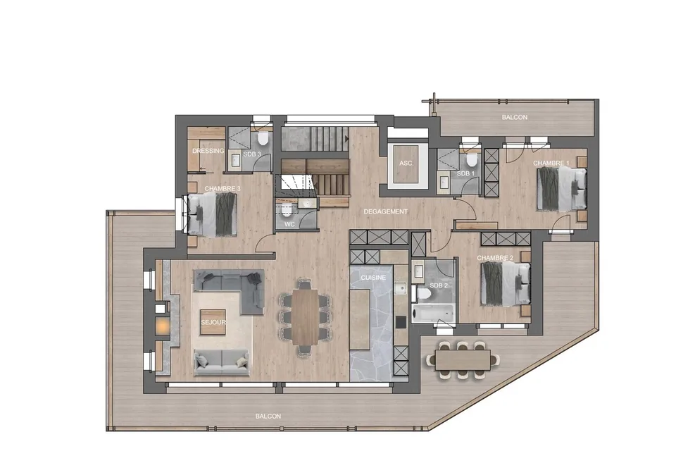 Duplex attico di una nuova residenza esclusiva
