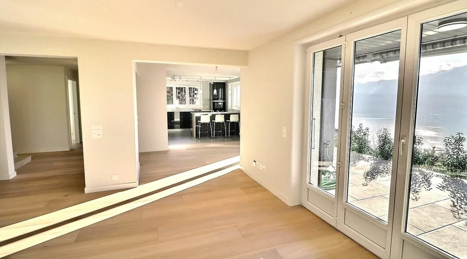 Belle propriété rénovée avec vue panoramique à Chernex