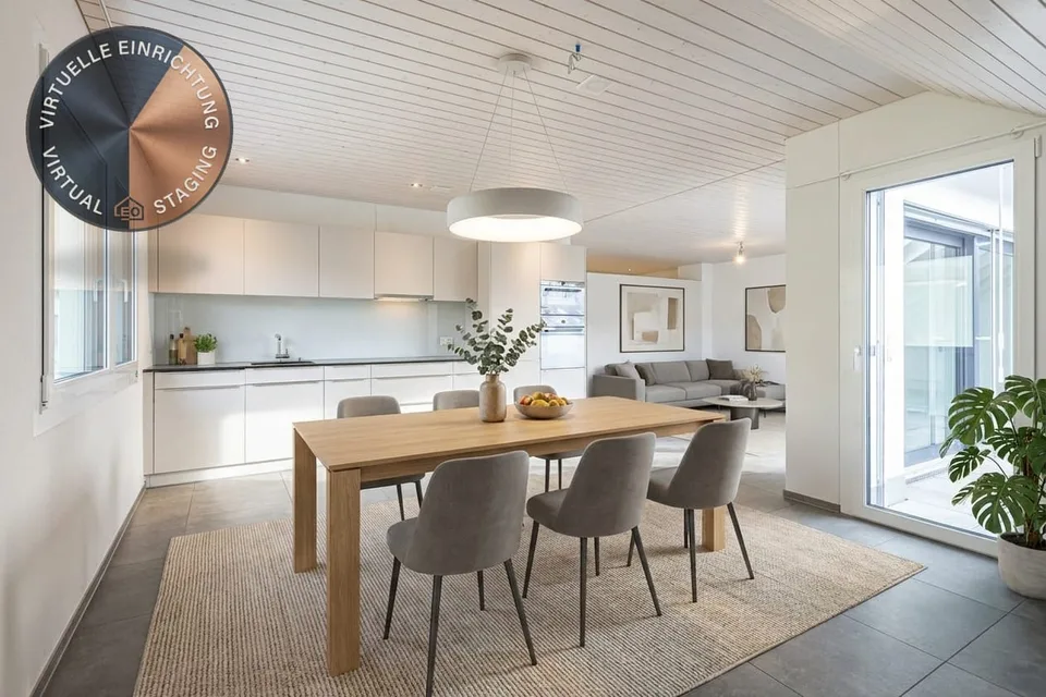 Helle 4.5-Zimmer-Dachwohnung mit Balkon in Nesselnbach