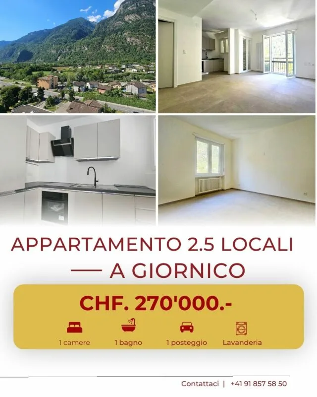 INTERESSANTI APPARTAMENTI 2.5 LOCALI