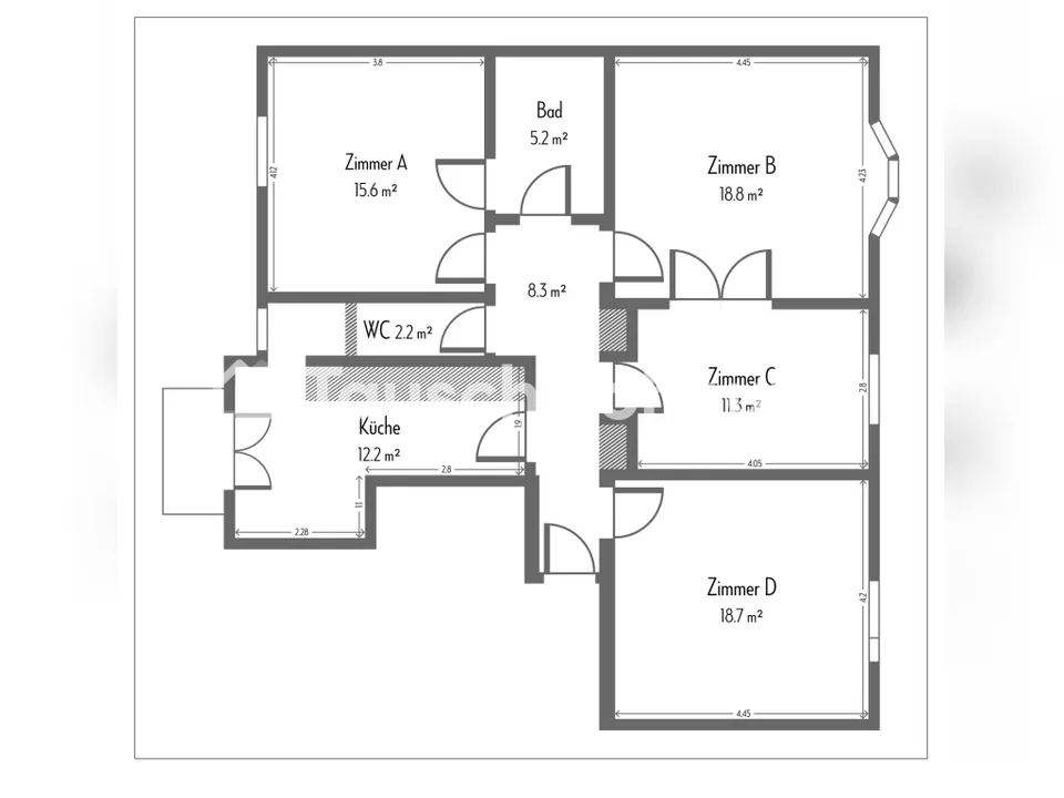 4-Zimmer-Wohnung in Zürich, Kreis 6
