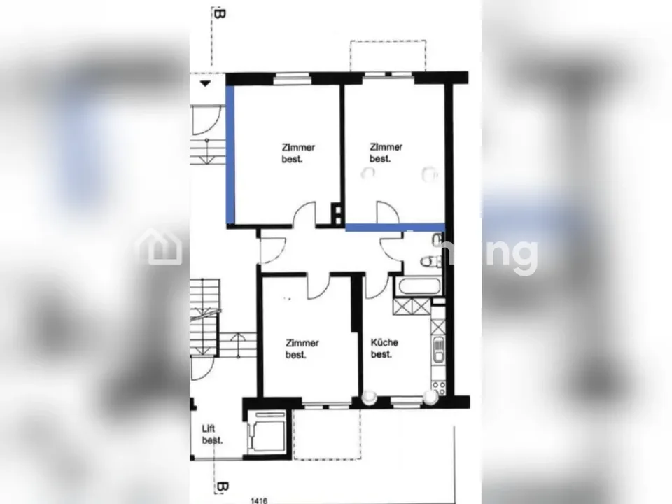 Appartamento 3.5 stanze a Zurigo, Distretto 4 da scambiare