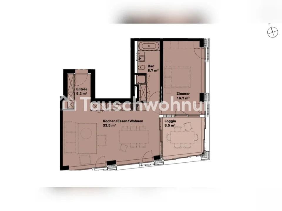Europaallee 2.5-Zimmer zum Tausch grösser
