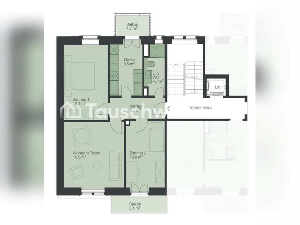Appartamento moderno a Zurigo Distretto 2 da scambiare – foto 7 di 7