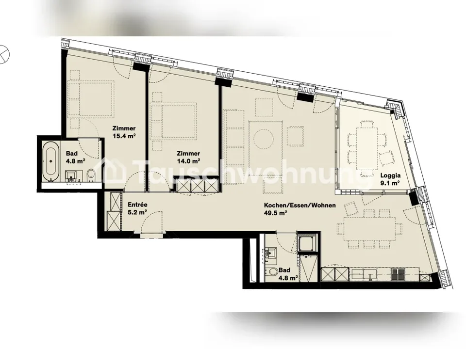Top Wohnung an der Europaallee