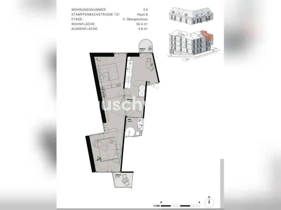 Moderne 2 Zi. Loft