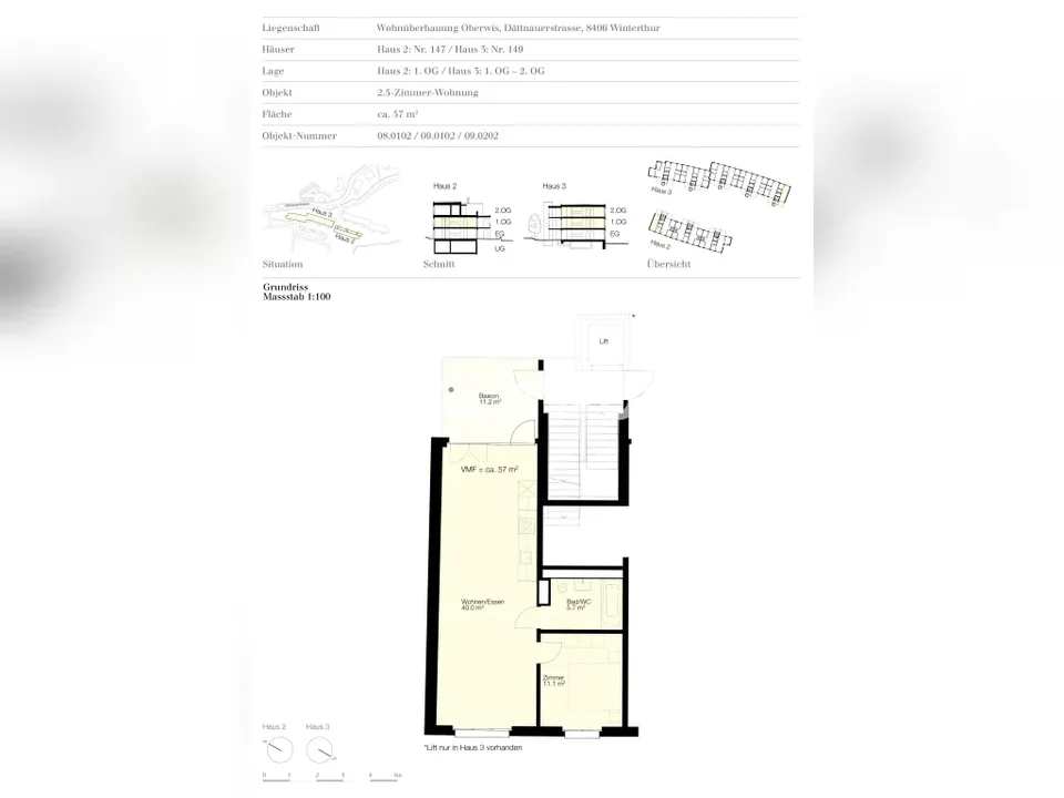 Tausche 2.5-Zimmer-Flat in Winterthur, Dättnau