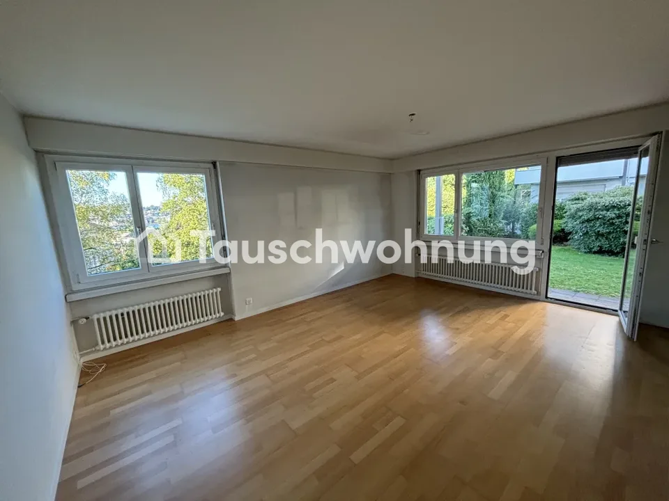 Helle 3.5-Zimmerwohnung mit Garten zum Tausch