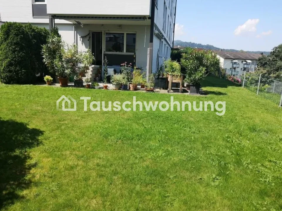 Helle 3.5-Zimmerwohnung mit Garten zum Tausch