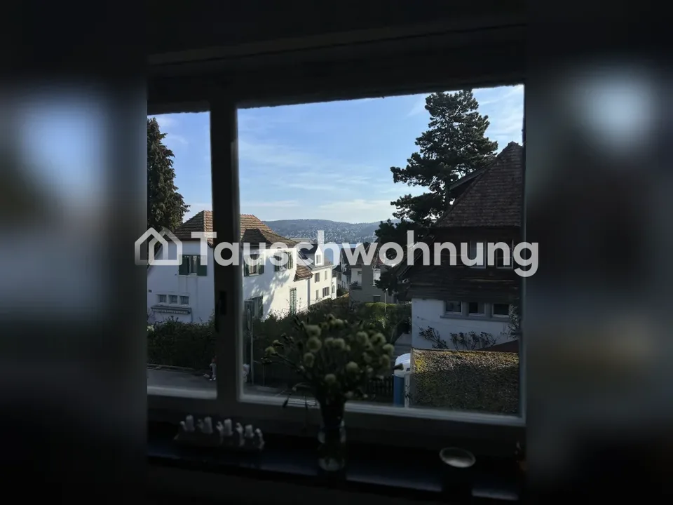 Rüschlikon: Offene 3-Zimmer-Wohnung mit Garten und Seesicht