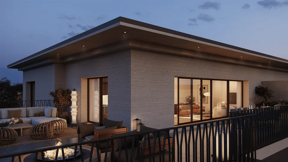 5 pièces en attique avec terrasse de 78 m²