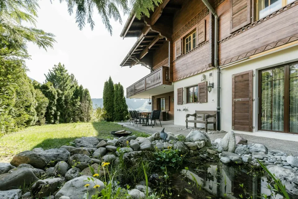 4.5-Zimmerwohnung mit Garten in Château d'Oex