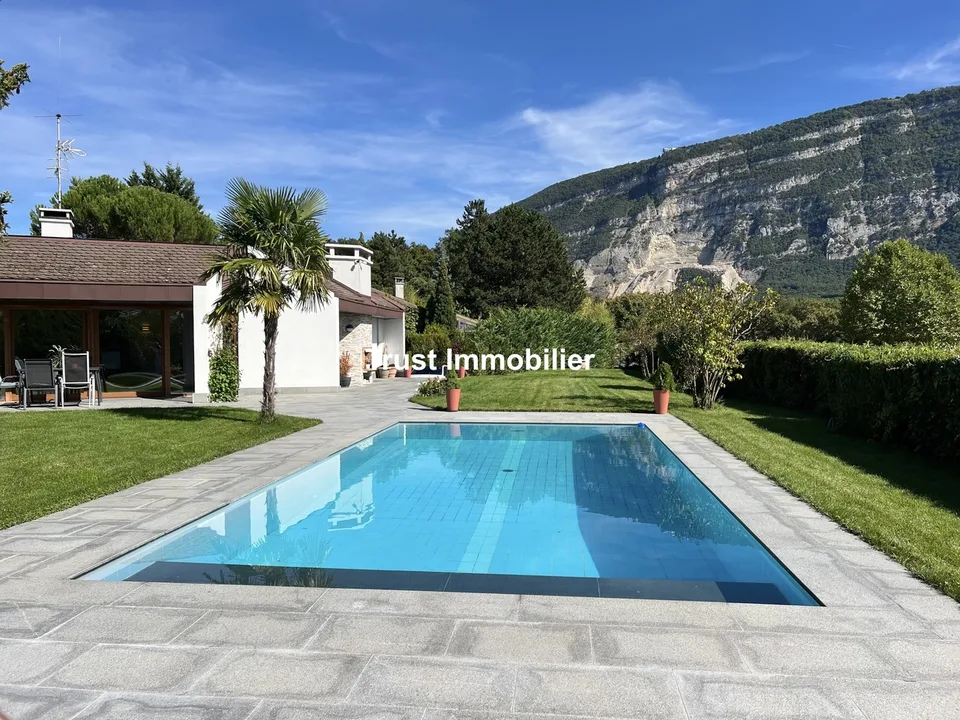 6029. VESSY : VILLA D'ARCHITECTE RÉNOVÉE AVEC VUE SALEVE