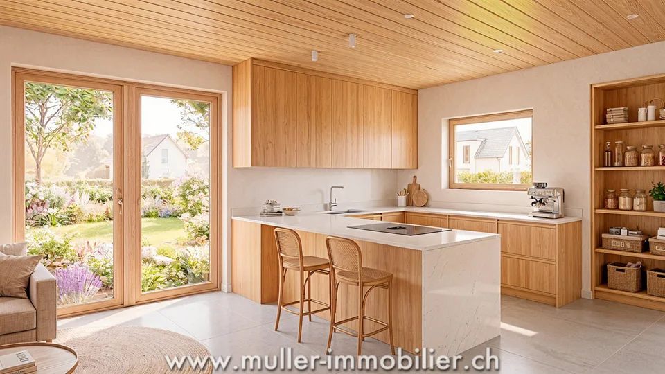 Belle maison en ossature bois en bordure de forêt au calme
