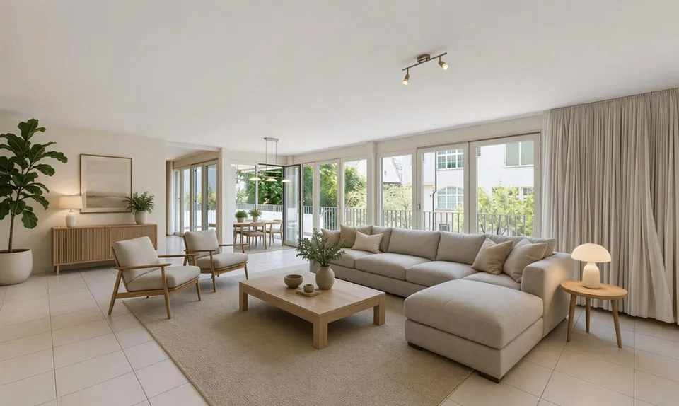 Grosszügige Eigentumswohnung mit 27 m² Balkon an ruhiger Wohnlage