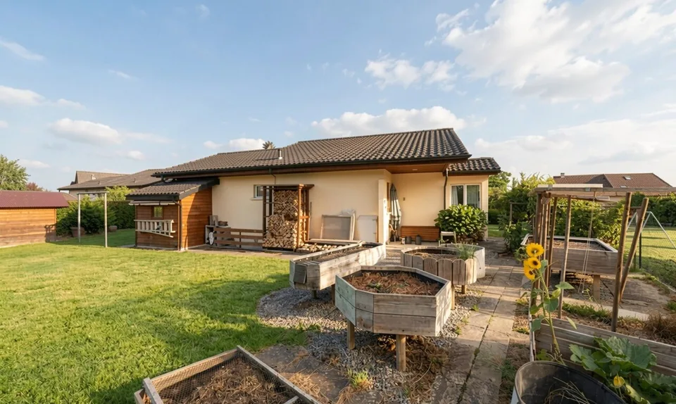 Maison familiale lumineuse avec jardin et potentiel de studio