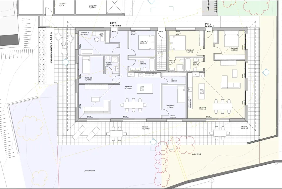 Neue Wohnung in Lutry mit Garten