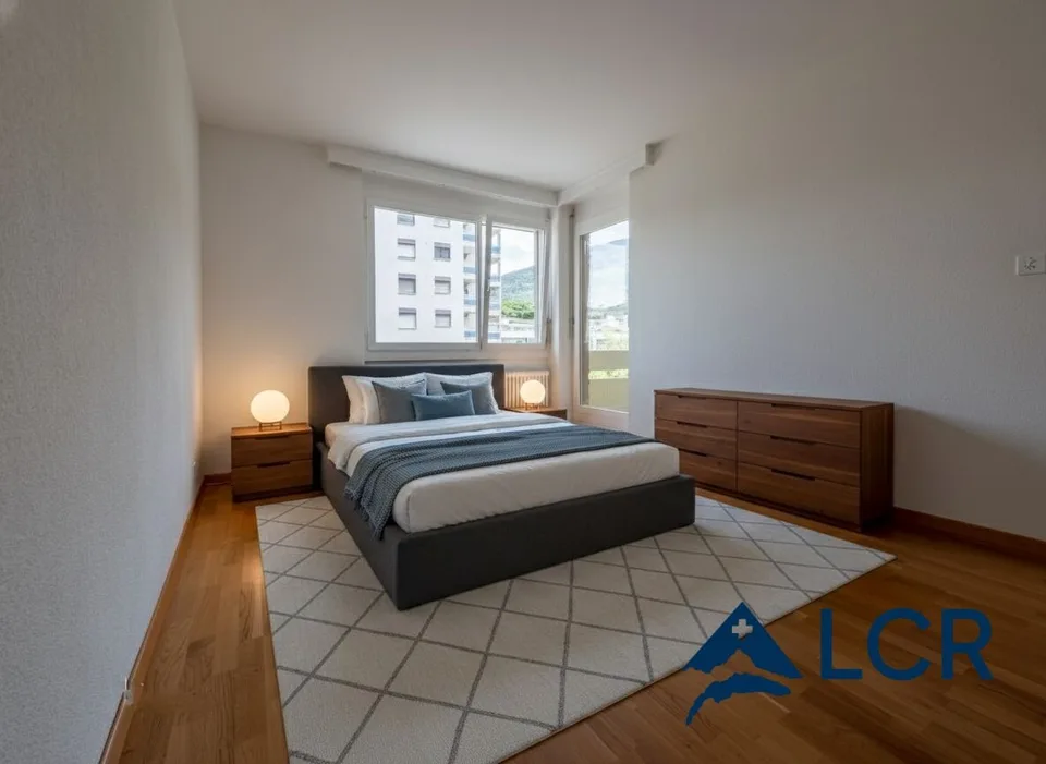 Schönes Apartment mit 4.5 Zimmern / 3 Schlafzimmern / 1 Badezimmer / 2 Balkonen