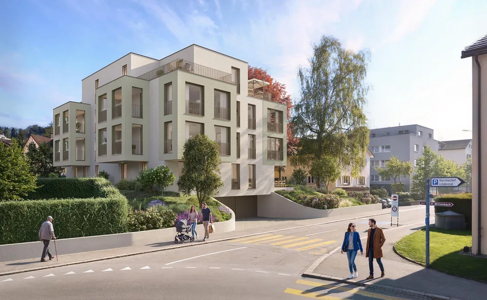 Nouveau bâtiment "Buchengarten" - Appartement penthouse exclusif avec 115 m² de terrasses