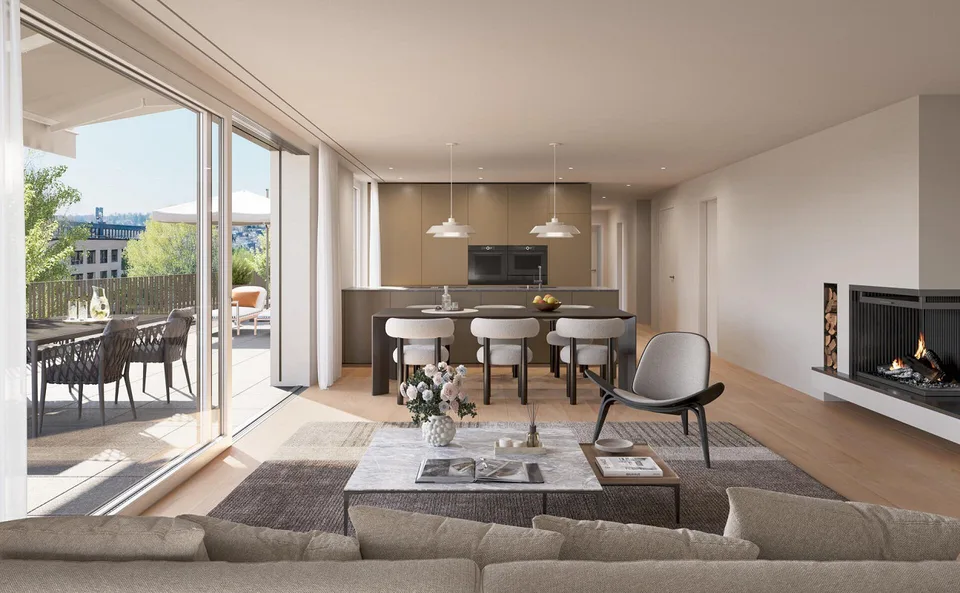 Nouveau bâtiment "Buchengarten" - Appartement penthouse exclusif avec 115 m² de terrasses