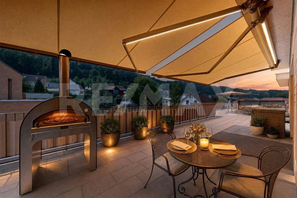 Luxurious and modern penthouse with charm and character