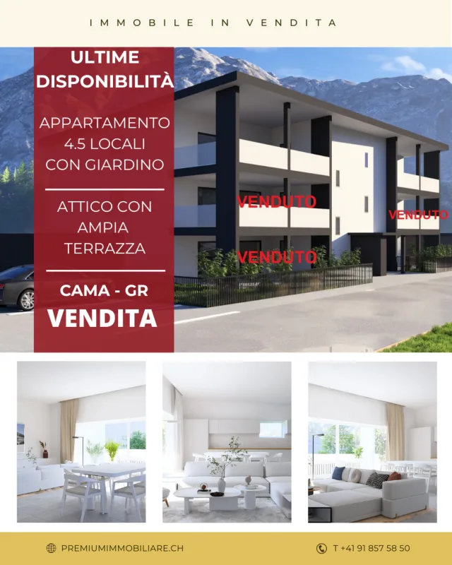 ULTIME DISPONIBILITÀ - NUOVI APPARTAMENTI A CAMA