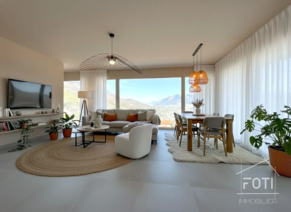 LOCATION-SALE: New individual villa of 4.5 rooms with a beautiful view of the plain. – photo 4 of 13