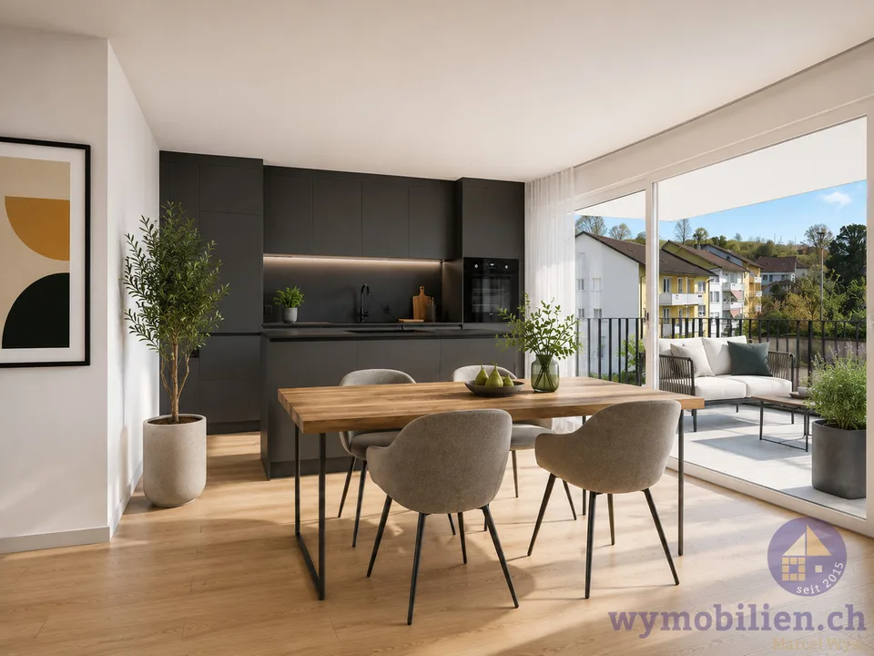 4.5-Zimmer-Neubauwohnung mit Weitblick in Kirchberg