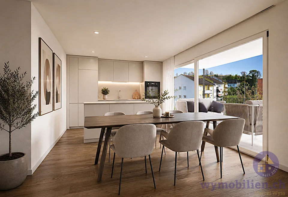 4.5-Zimmer-Neubauwohnung mit Weitblick in Kirchberg