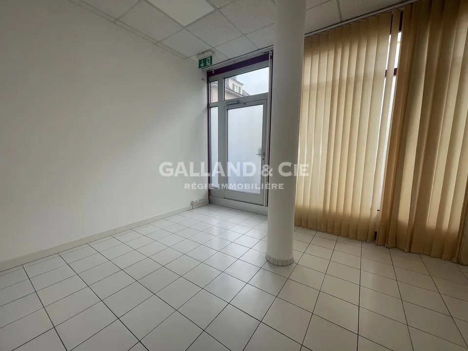 Commercial premises on the ground floor.
