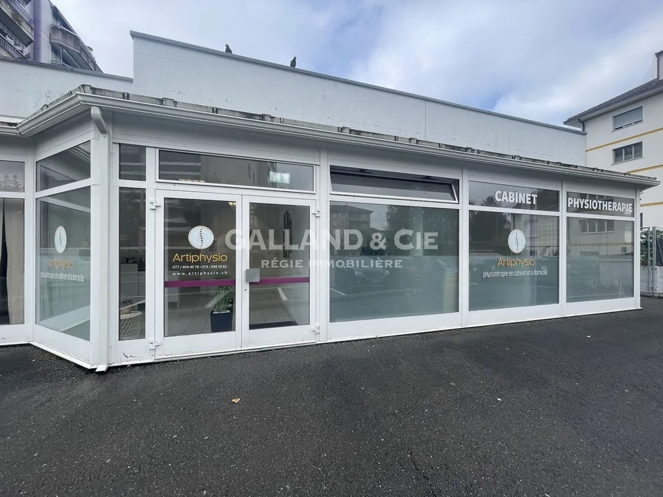 Commercial premises on the ground floor.
