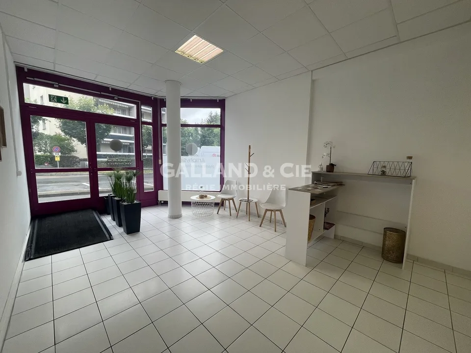 Commercial premises on the ground floor.