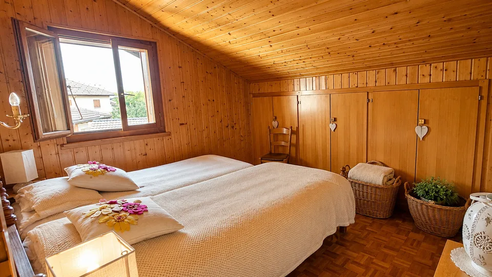 Haus mit mehreren Wohnungen und Anbauten