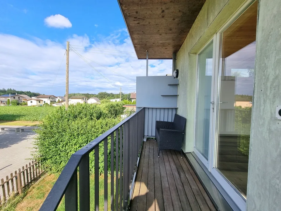 Bright 1-room studio with balcony for rent in Wolfwil