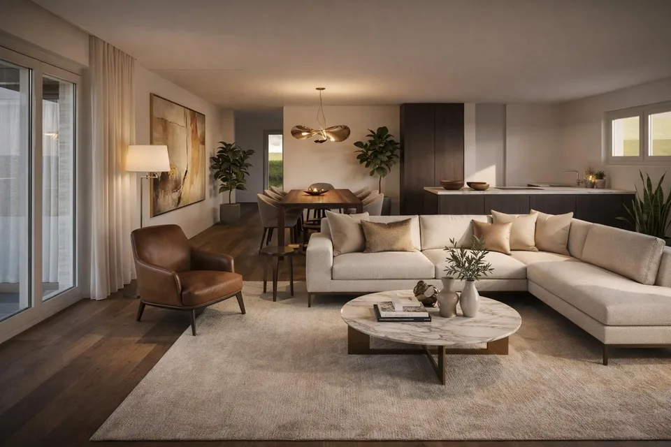 Hochwertige stilvolle 4.5-Zimmer Neubauwohnung mit Wintergarten in Biel-Benken kaufen Bezug ab 1.Quartal 2028