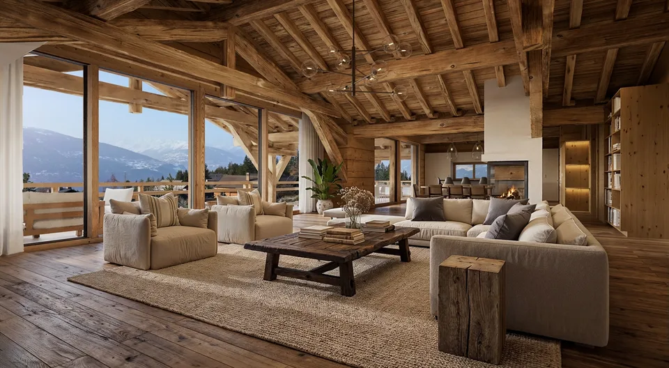 Außergewöhnliches neues Chalet in Crans-Montana