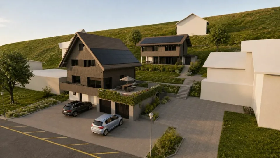 Maison unifamiliale moderne de 4,5 pièces avec caractère