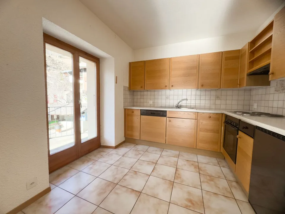 A louer, appartement de 3,5 pièces avec deux balcons.