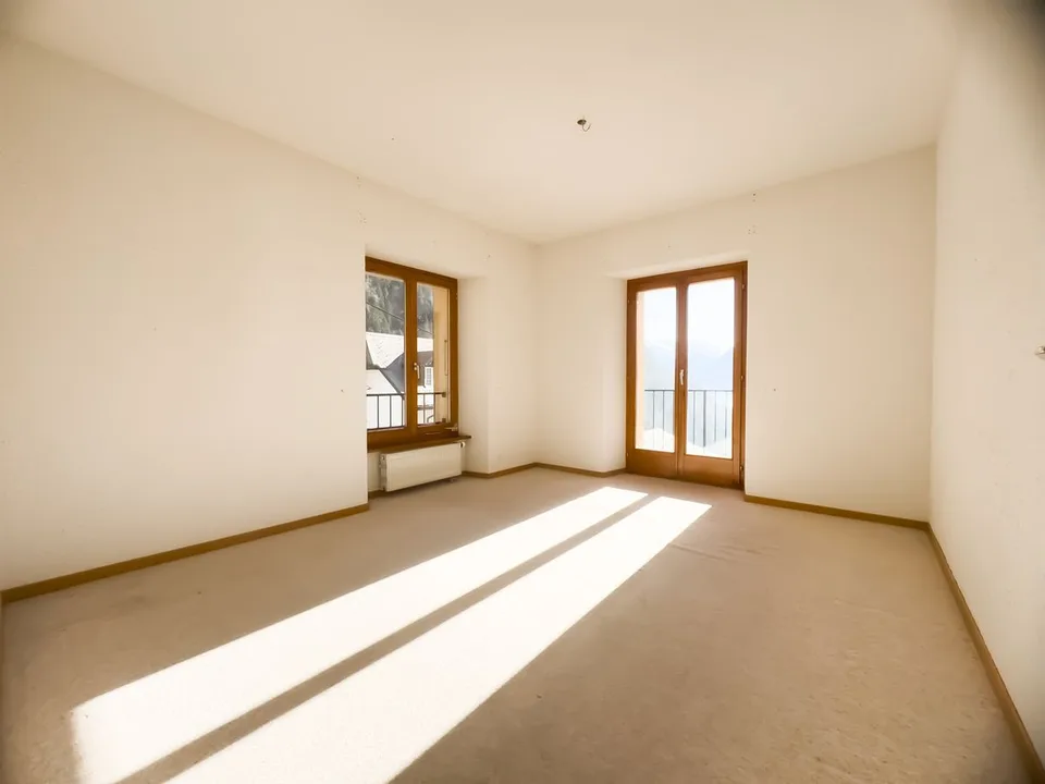 A louer, appartement de 3,5 pièces avec deux balcons.