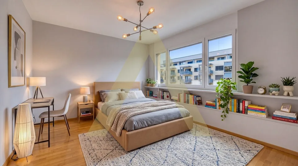 Duplex type loft avec grande terrasse et proche du lac